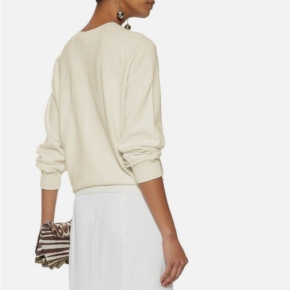 Vince cotton sweater with side tie - Picture 4 of 11